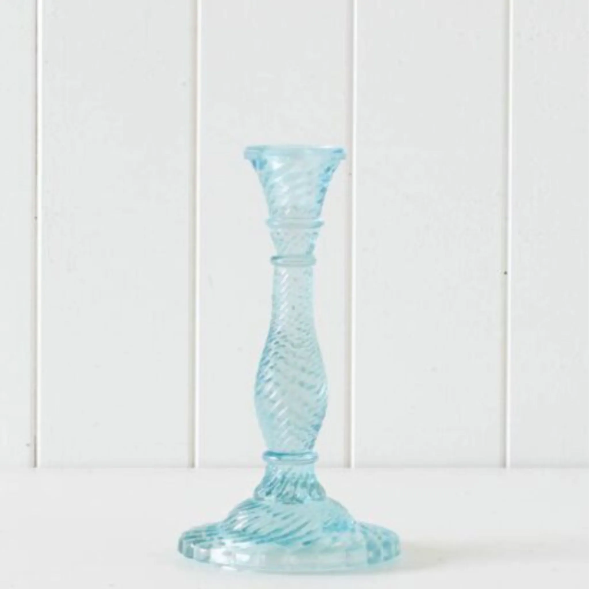 Ornate Glass Candle Stick Holder