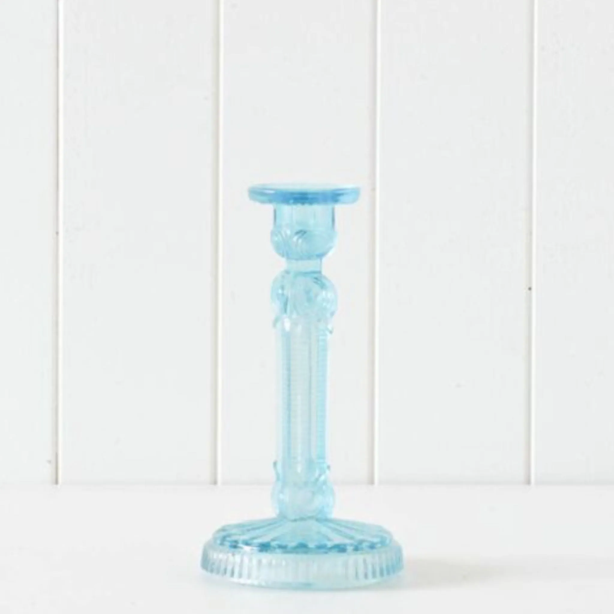 Ornate Glass Candle Stick Holder