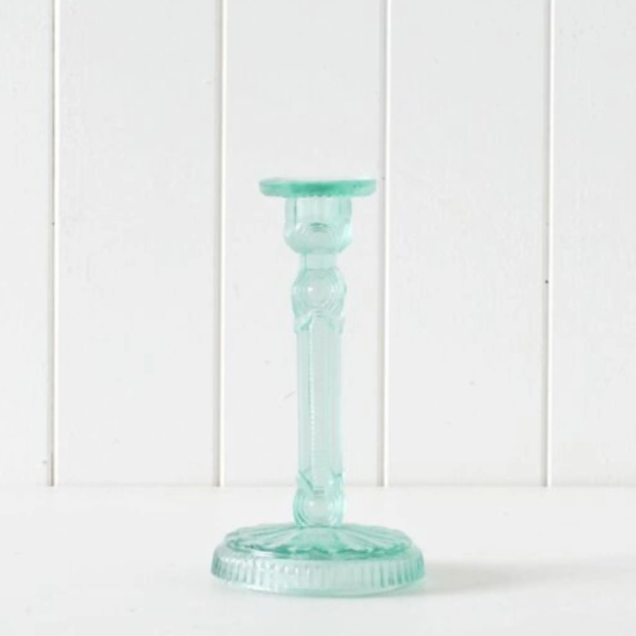 Ornate Glass Candle Stick Holder