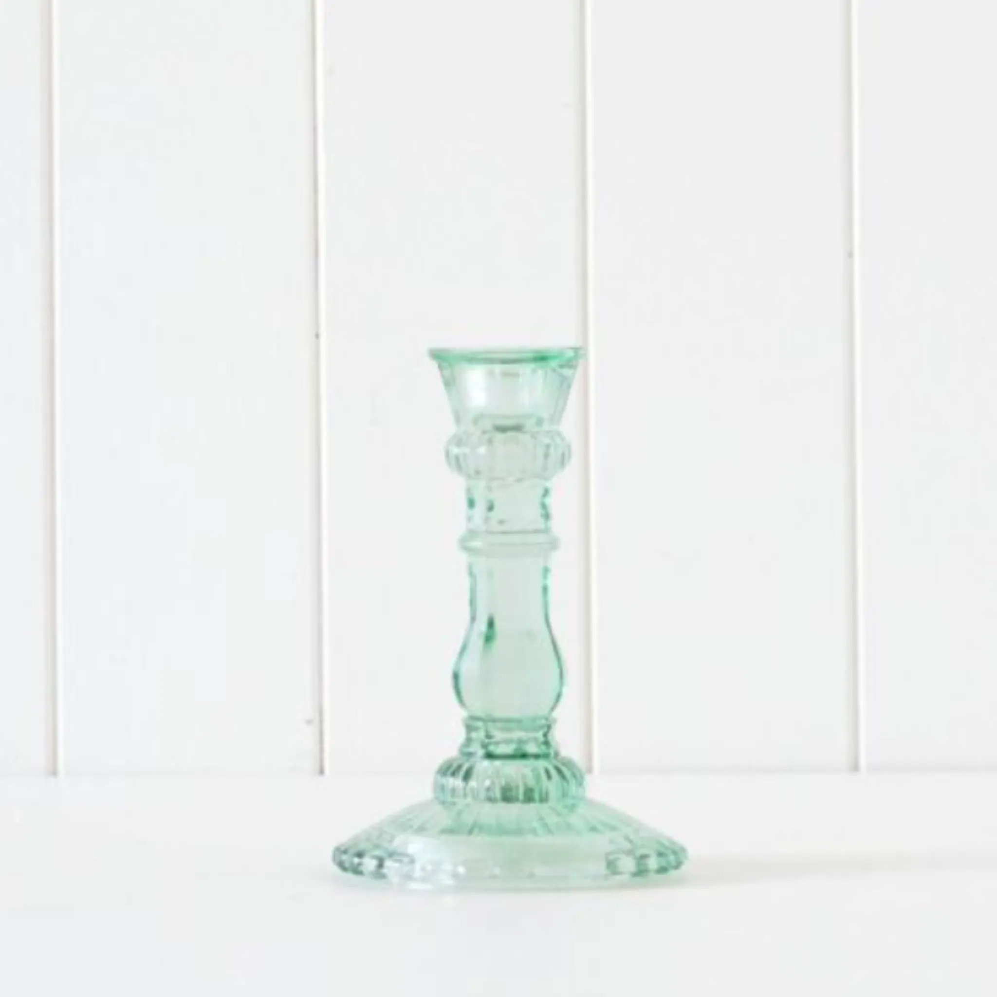 Ornate Glass Candle Stick Holder