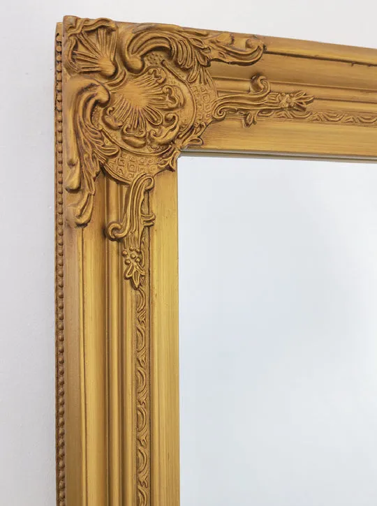 Ornate Gold Provincial Mirror, 70x170cm, High-Quality