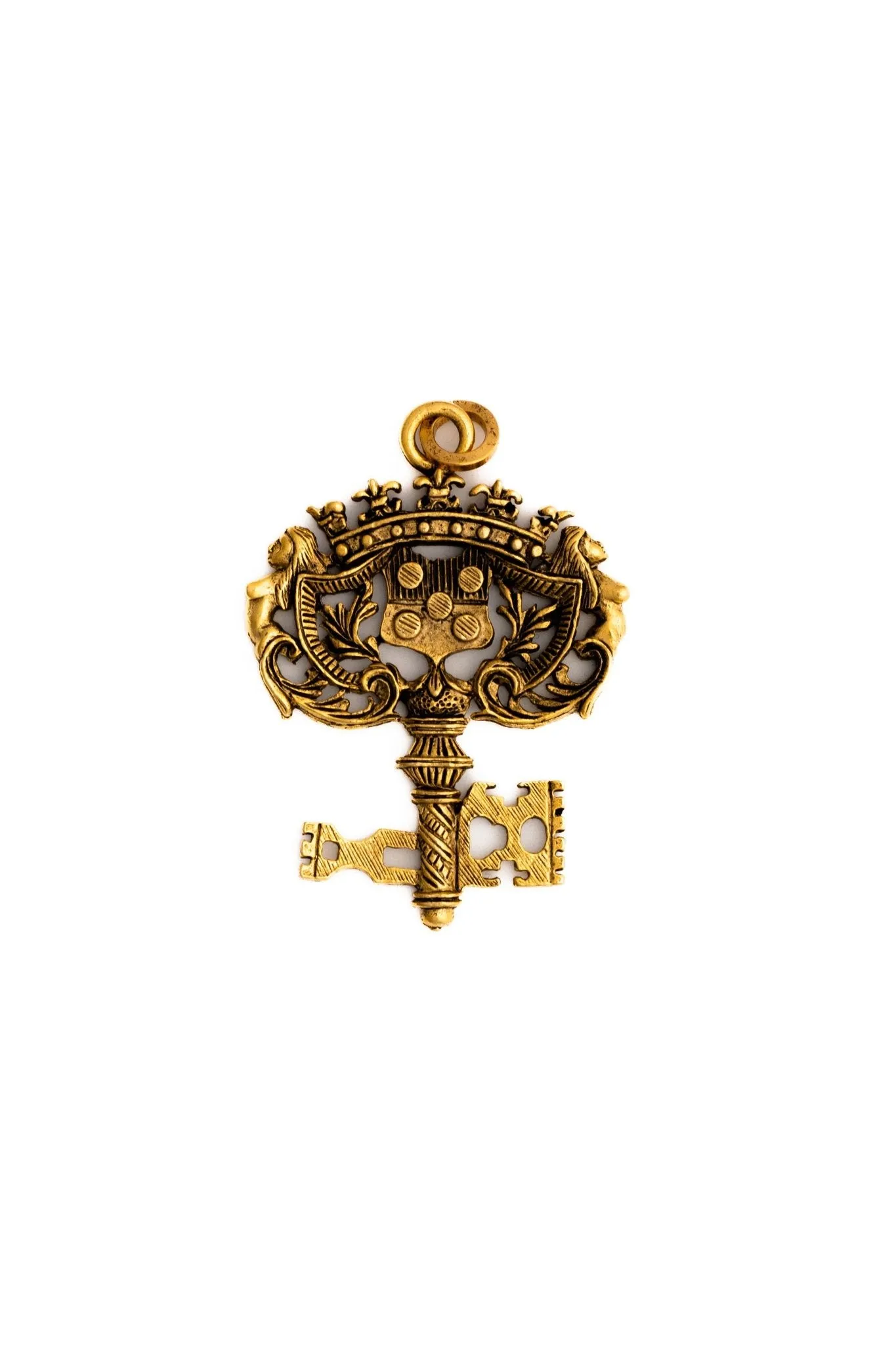 Ornate Golden Key Charm