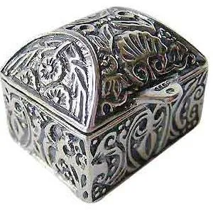 Ornate Miniature Jewelry Box