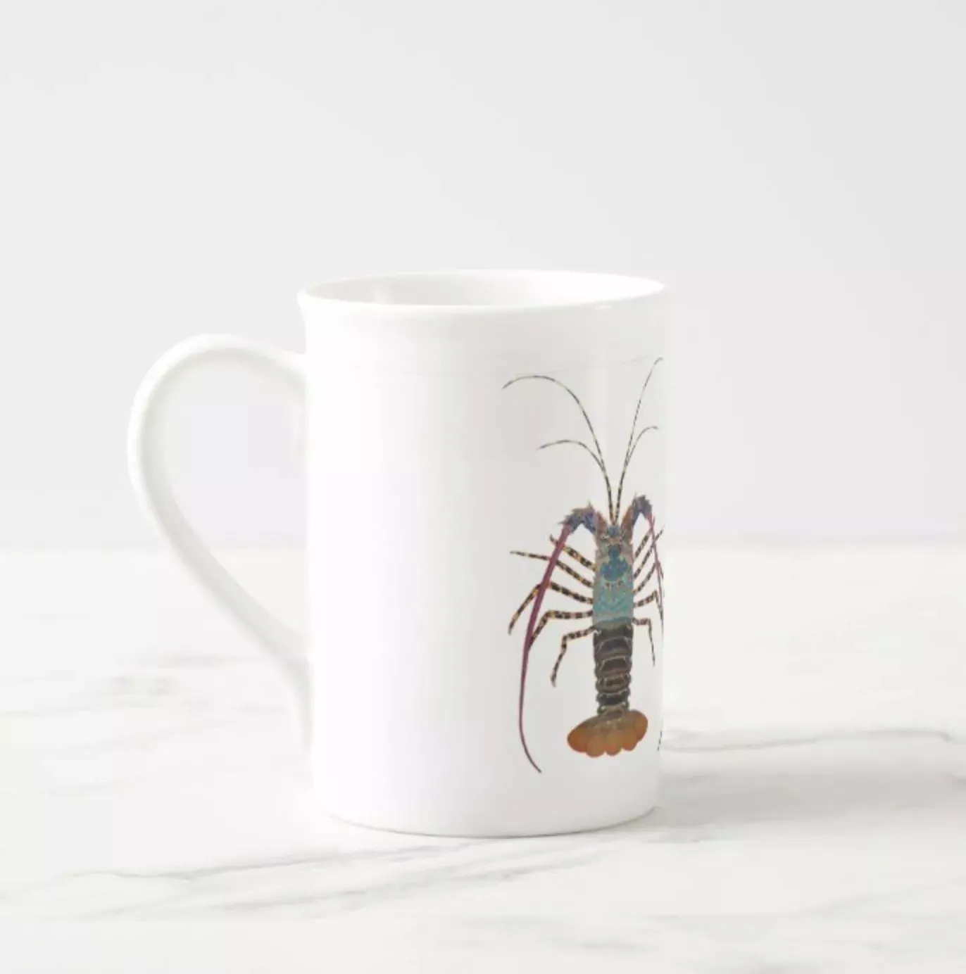 Ornate Spiny Lobster Version 2- Fine Bone China Mug