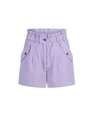 Paperbag Waist Cotton Shorts