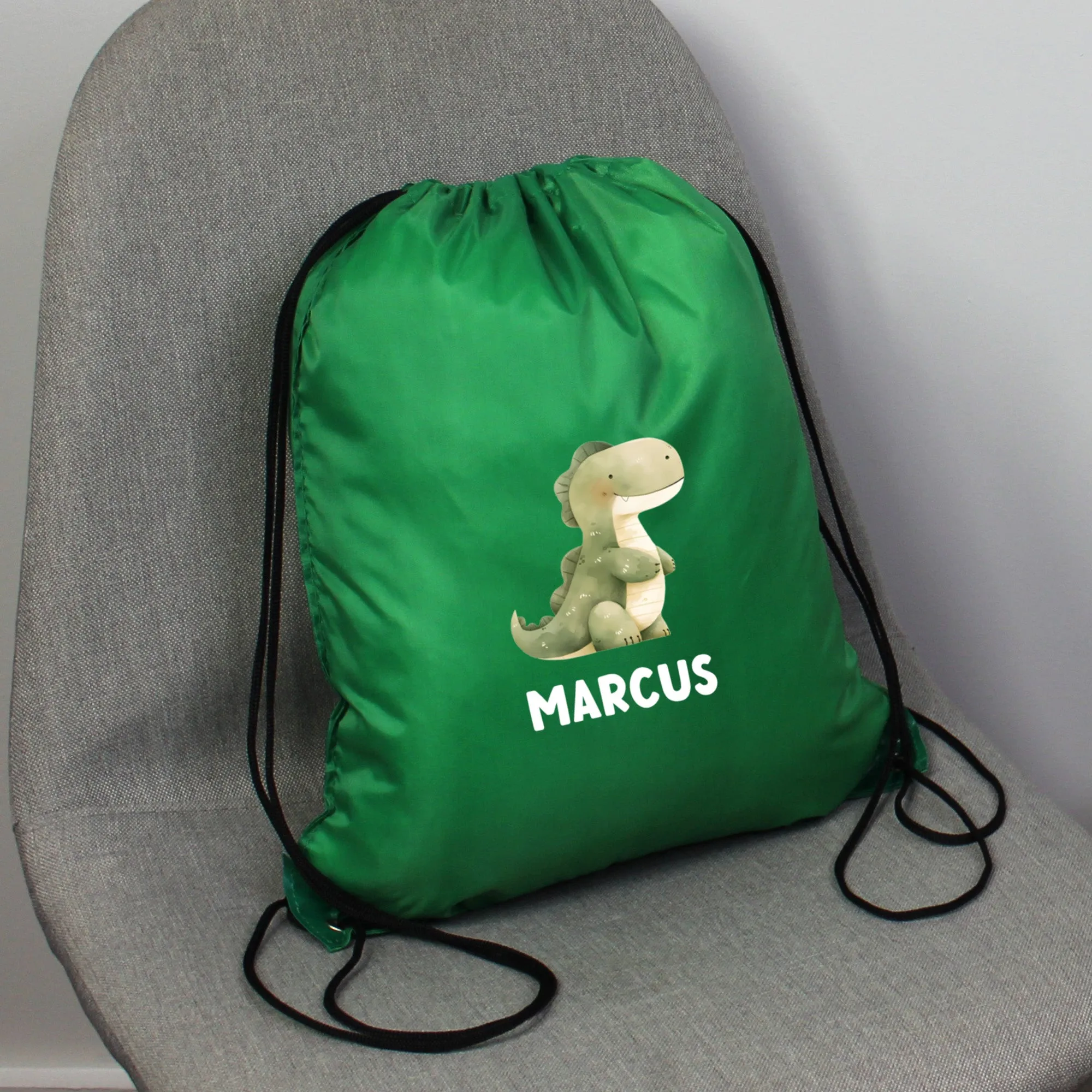 Personalised Children's Dinosaur PE Bag