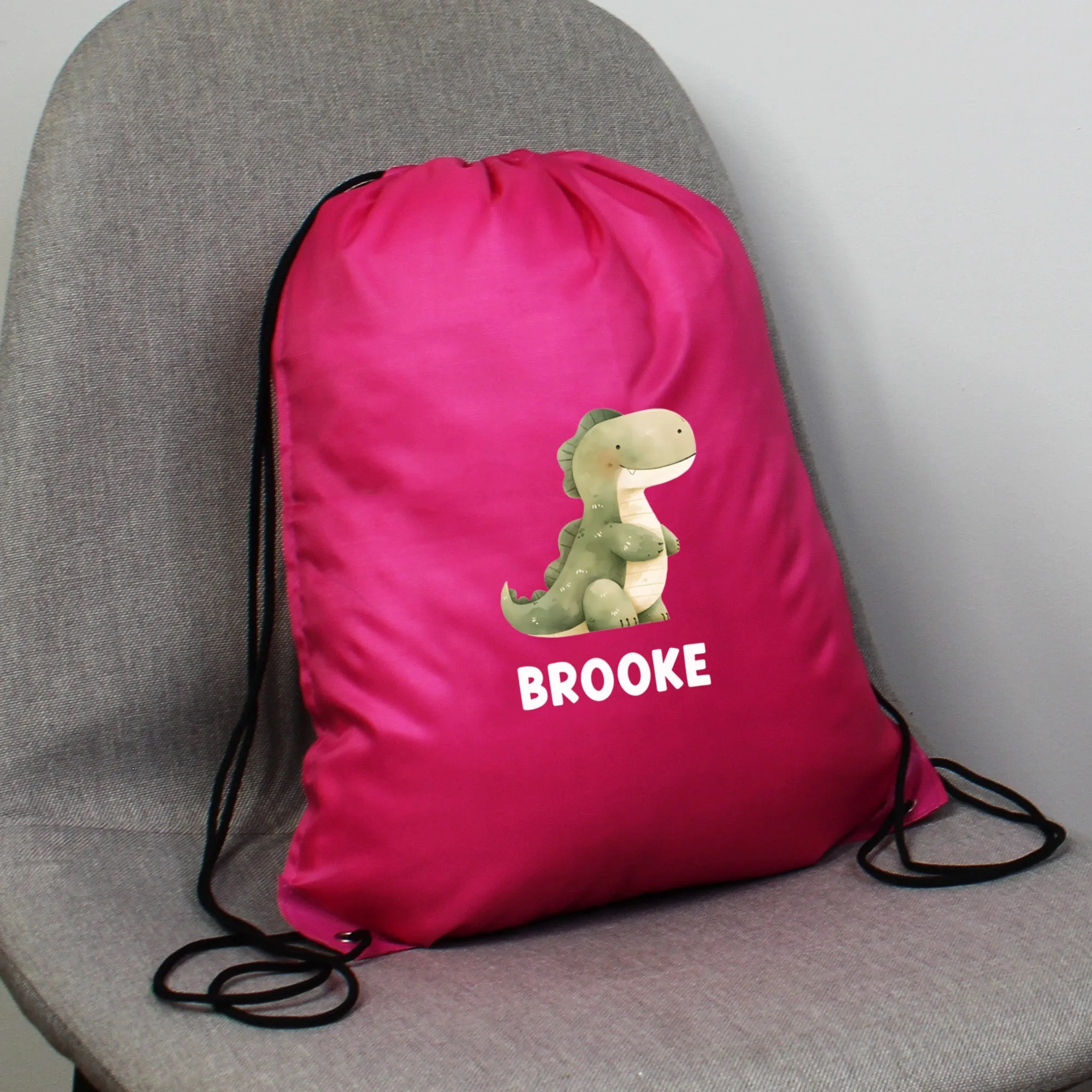 Personalised Children's Dinosaur PE Bag