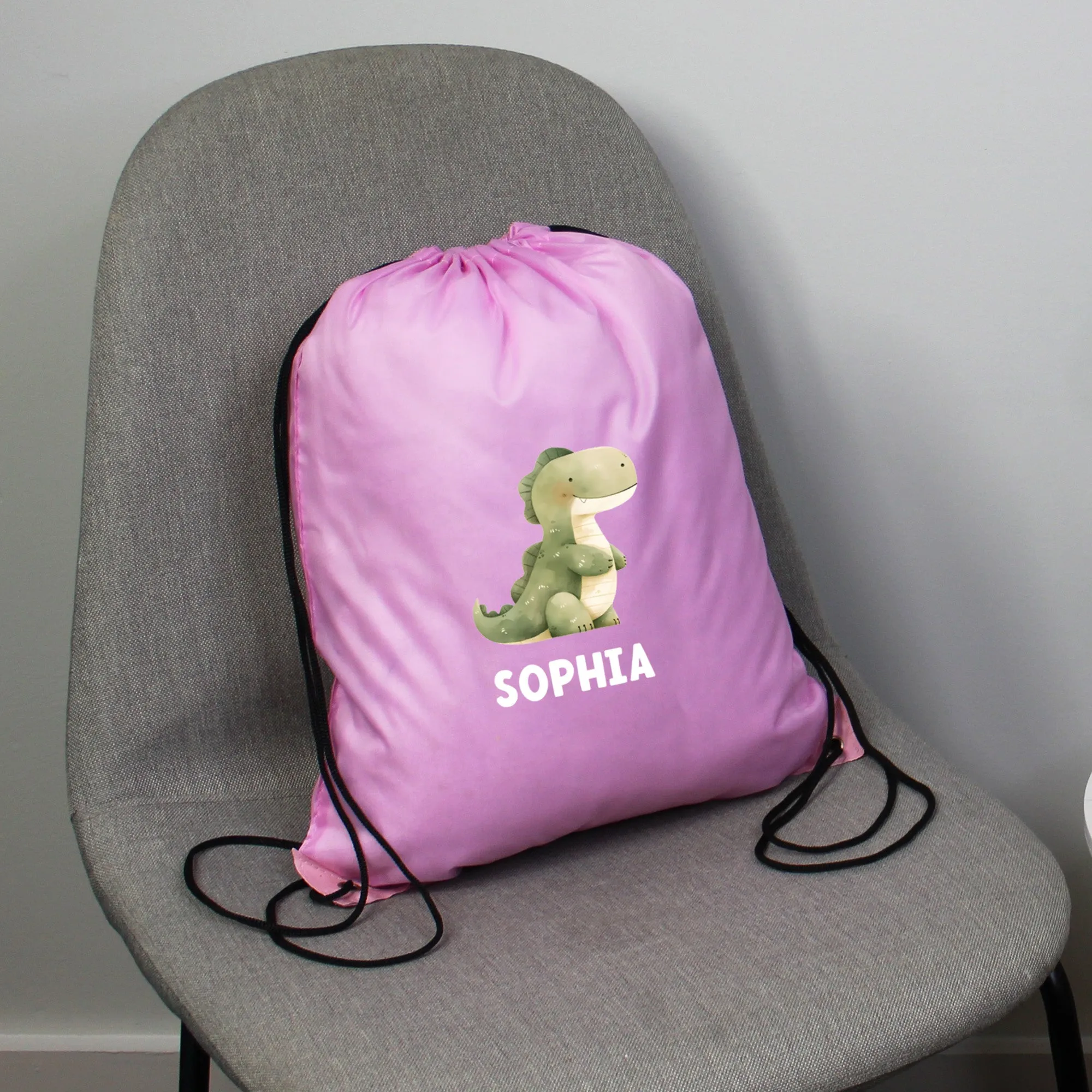 Personalised Children's Dinosaur PE Bag