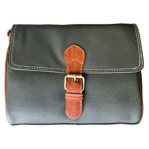 Prelude Forest Green Half Flap Shoulder Bag