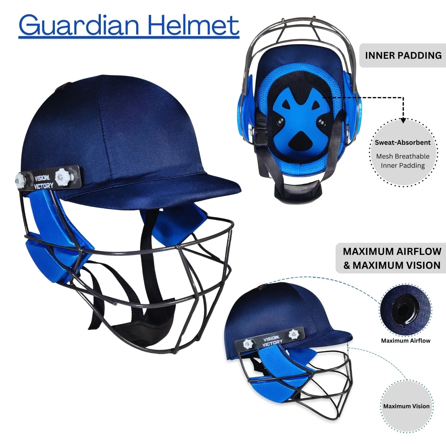 Prokick Premium Kashmir Willow Full Cricket Kit with Helmet (Right Hand)