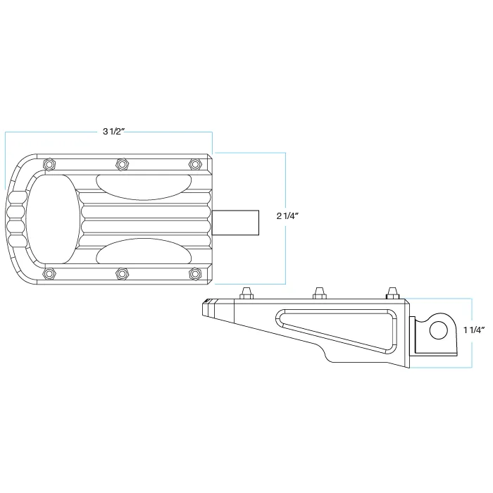 Punisher Foot Pegs HD Classic - Polished