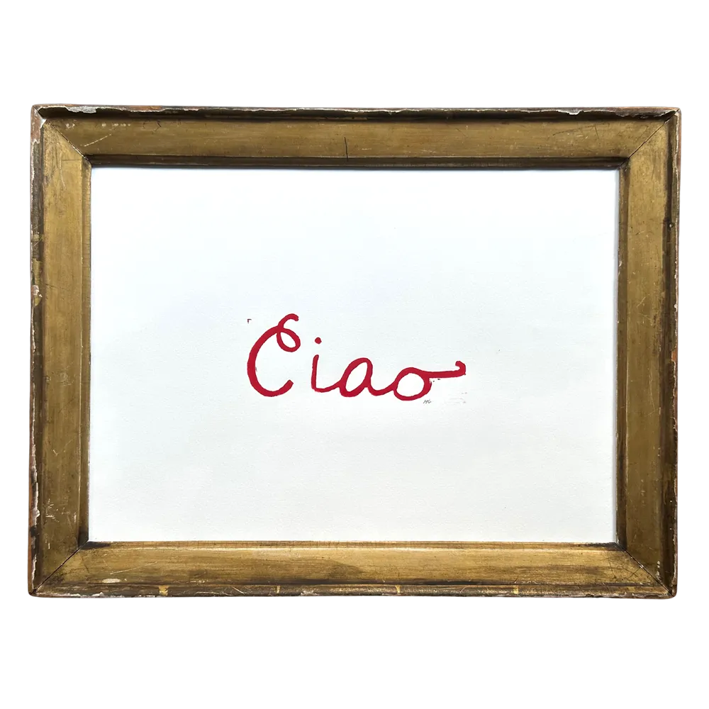 "Ciao" in a Vintage Frame