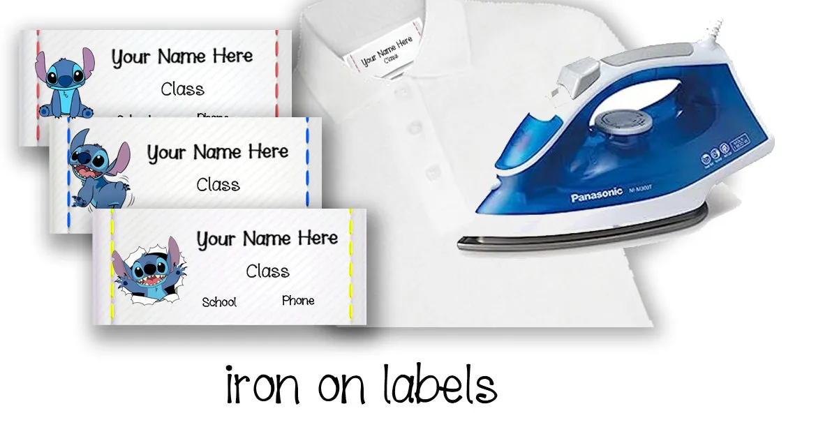 ""Stitch" School labels packs