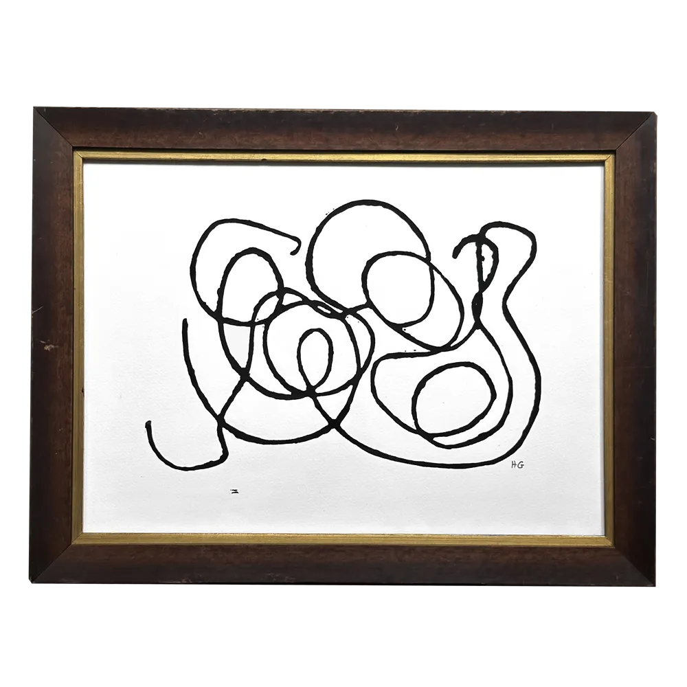 "String" in a 19th Century Antique Frame