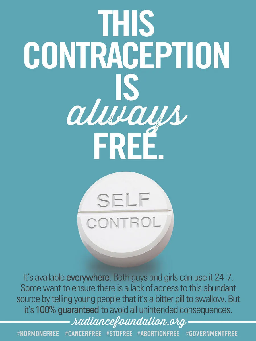 "THIS CONTRACEPTION IS ALWAYS FREE" 18in x 24in Poster