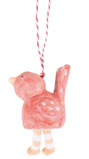 Red Bird Dangle Ornament