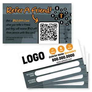 Roofers Referral Business Card