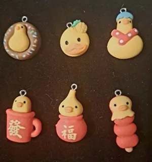 Rubber ducky charm necklace