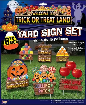 Rubie's Lawn Sign Set - Trick or Treat Land