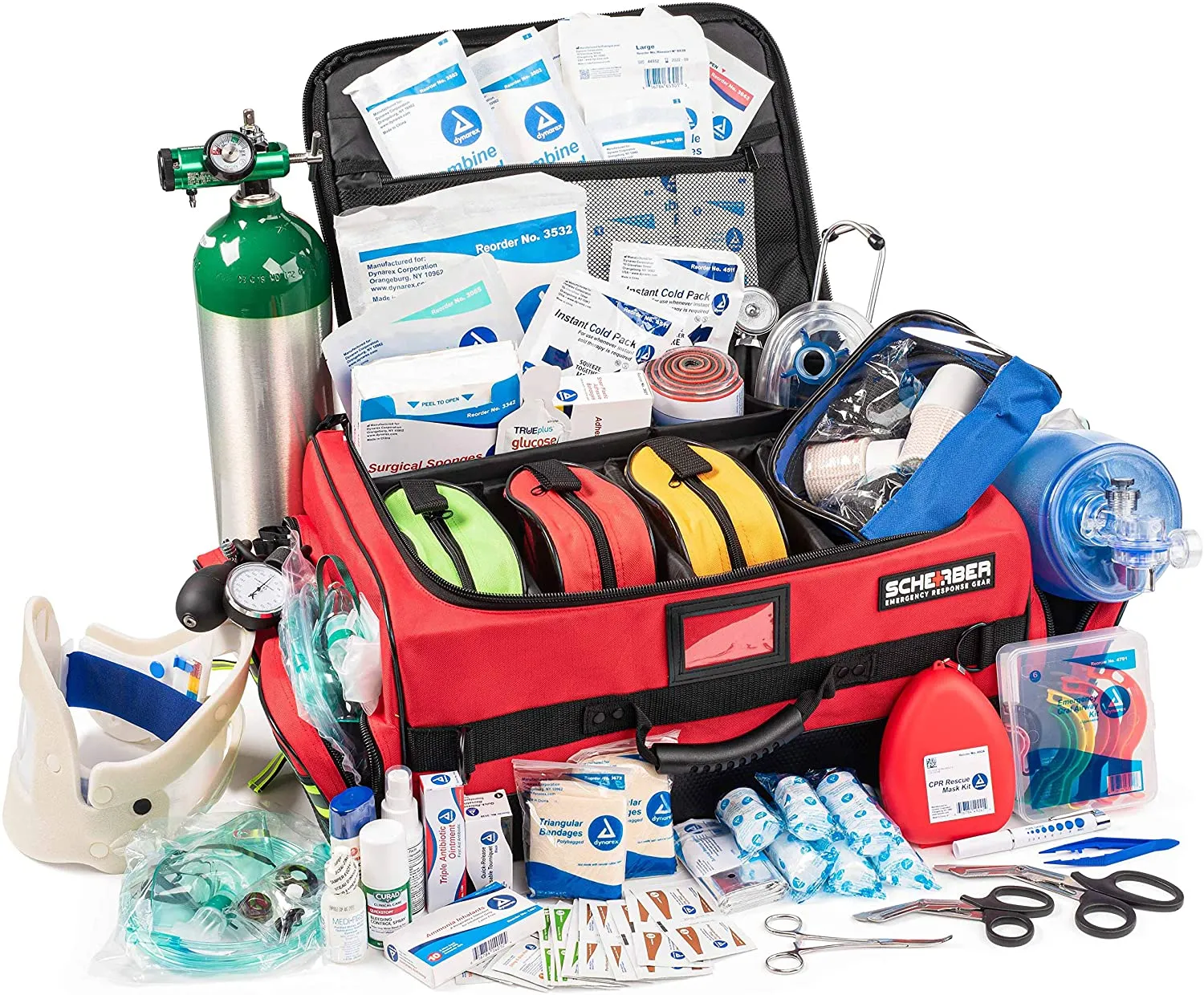 Scherber Ultimate First Responder Trauma kit O2 - Fully Stocked