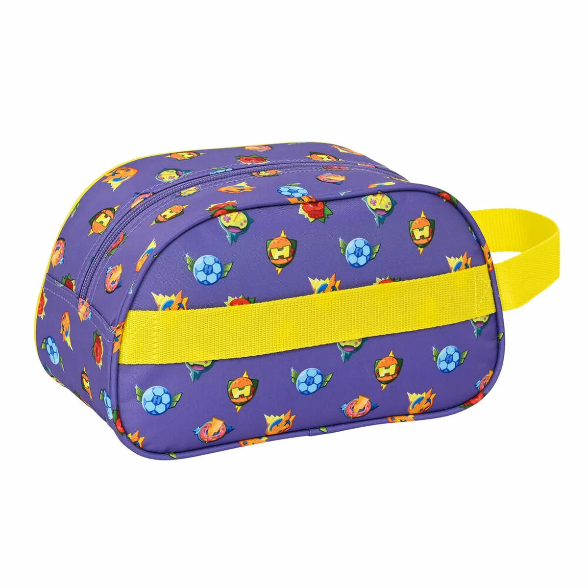 School Toilet Bag SuperThings Guardians of Kazoom Yellow Purple 26 x 15 x 12 cm