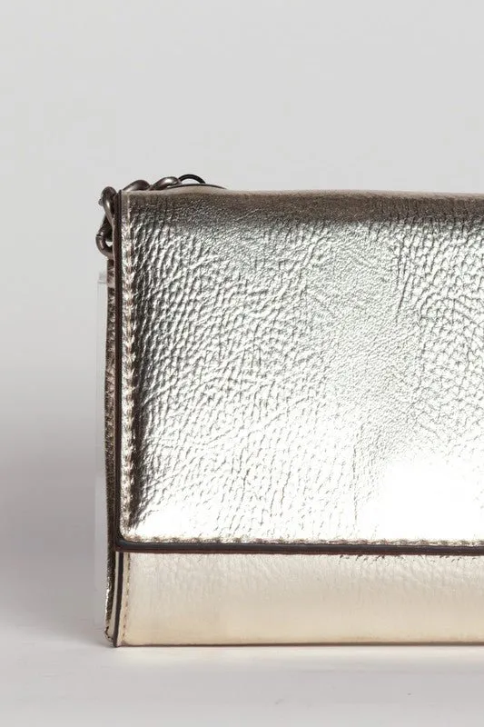 Shimmer and Shine Metallic Crossbody Bag