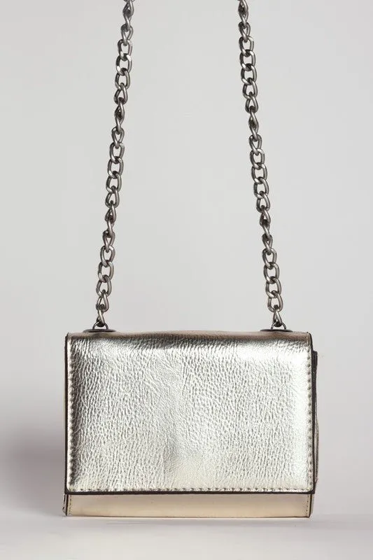 Shimmer and Shine Metallic Crossbody Bag