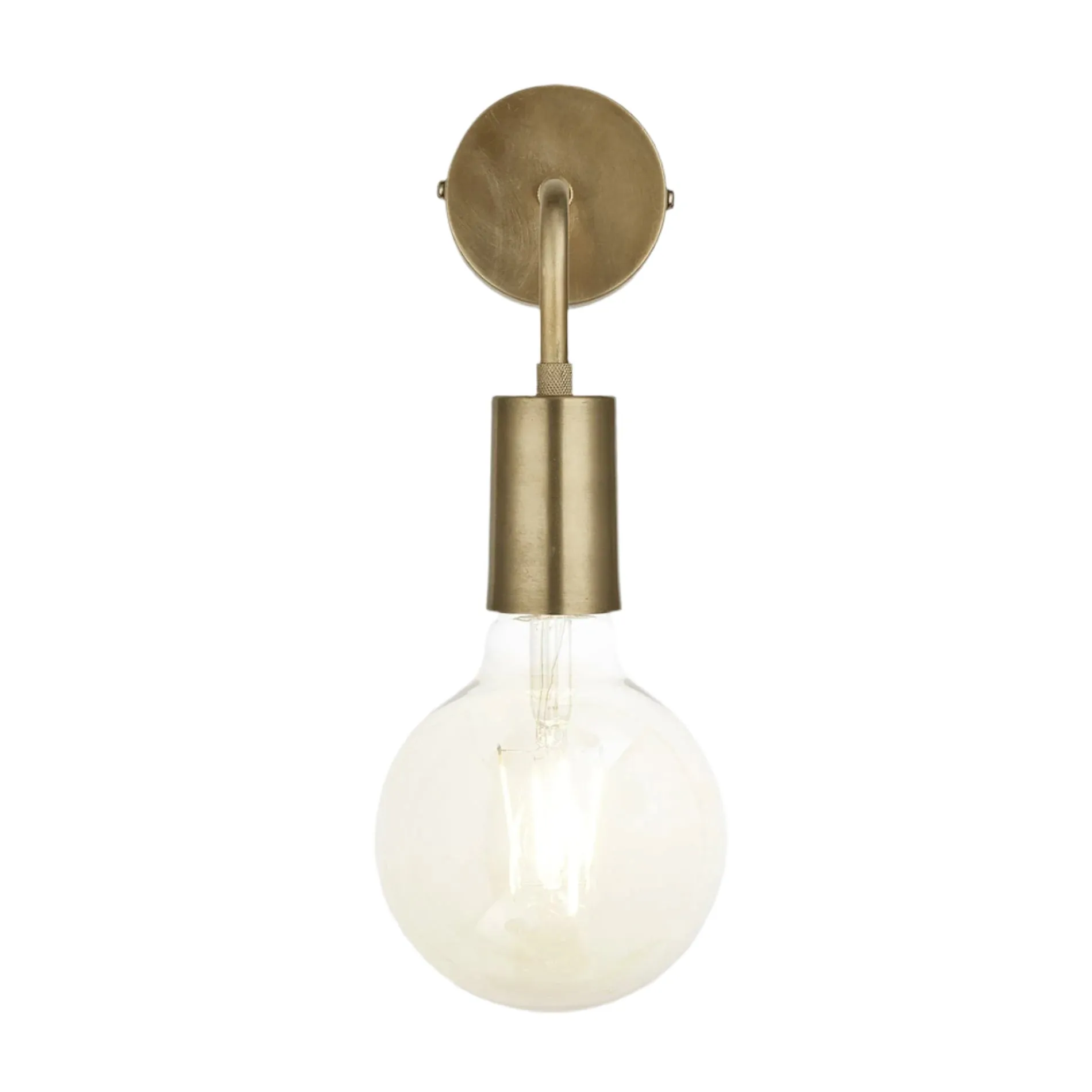 Sleek Edison Wall Light - Brass