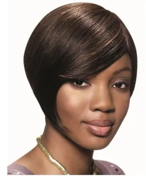 Sleek Human Hair Wig Style Chic