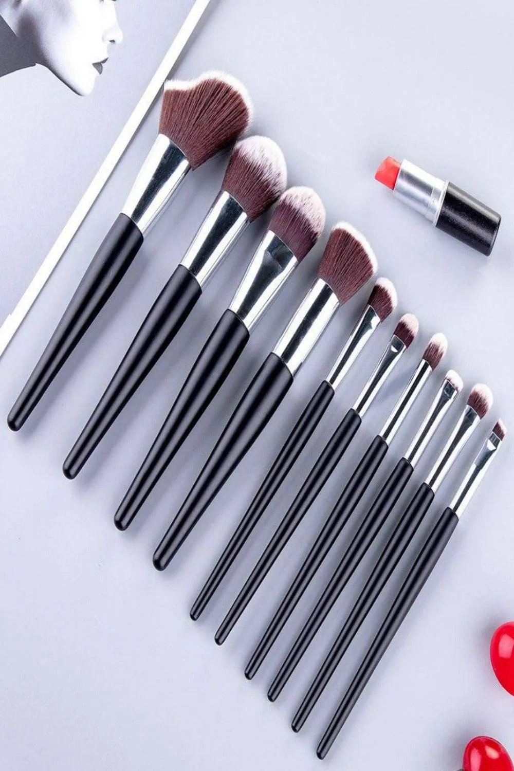 Soft Professional Makeup Brush Set With Bag