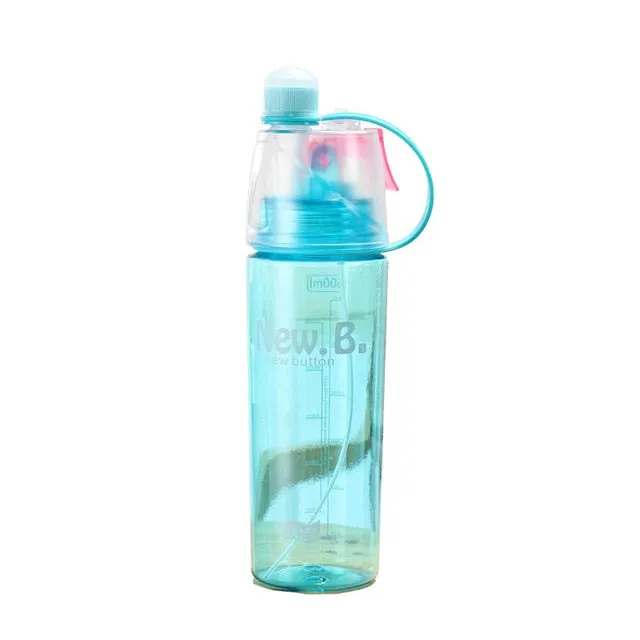 Spray Plastic Sport Water Bottle