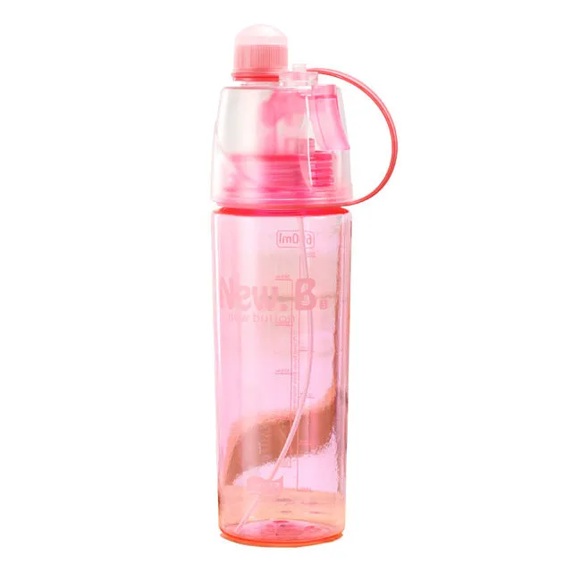 Spray Plastic Sport Water Bottle