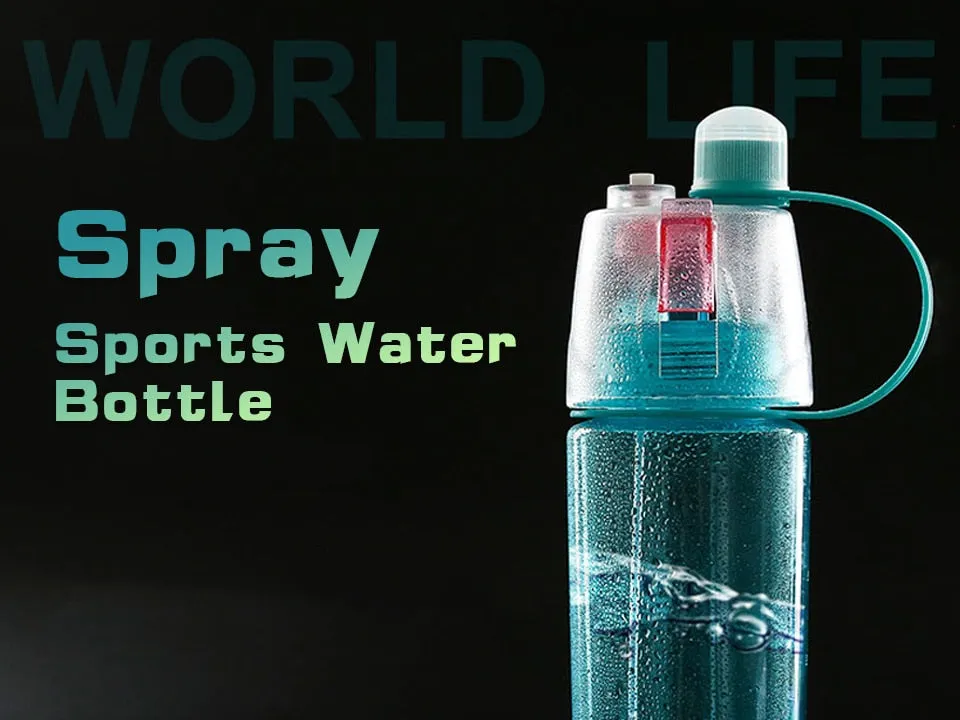 Spray Plastic Sport Water Bottle