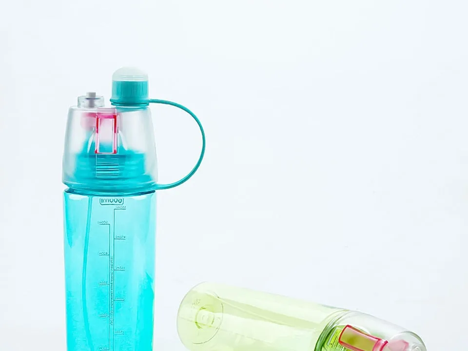 Spray Plastic Sport Water Bottle