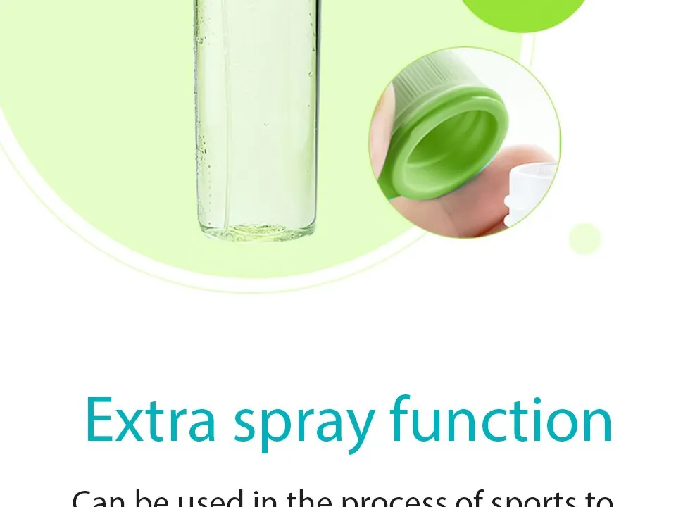 Spray Plastic Sport Water Bottle