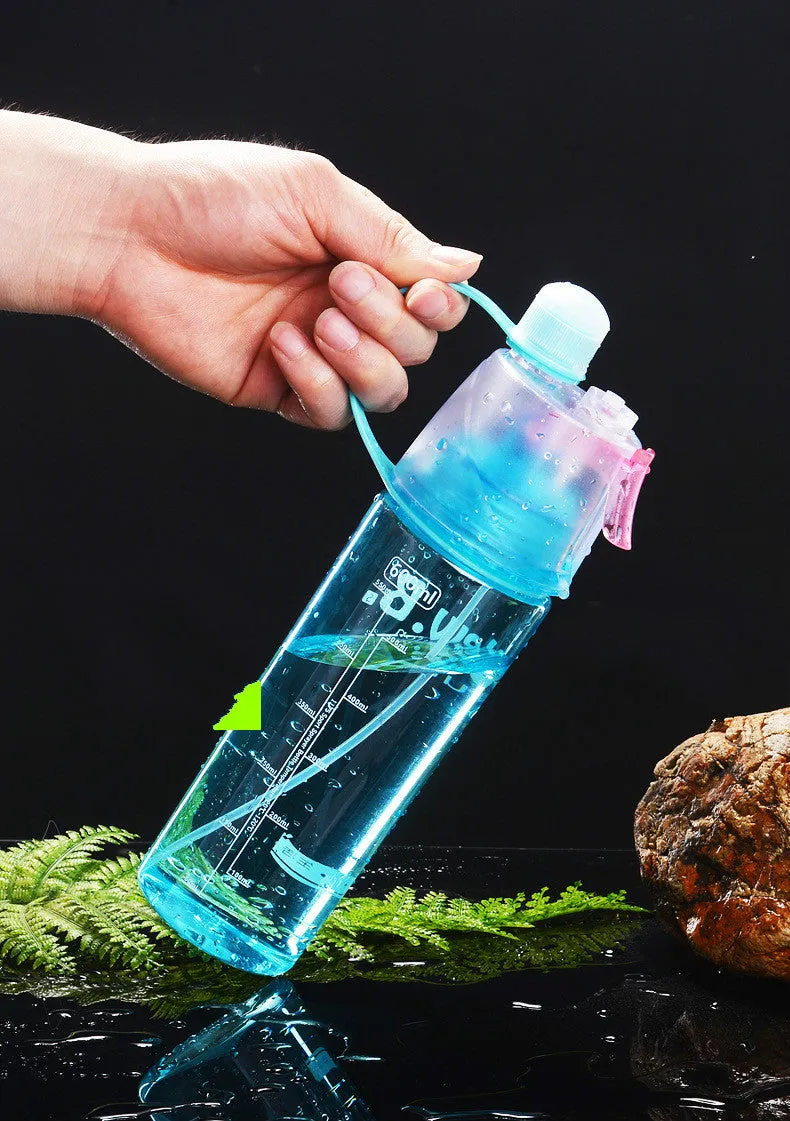 Spray Plastic Sport Water Bottle