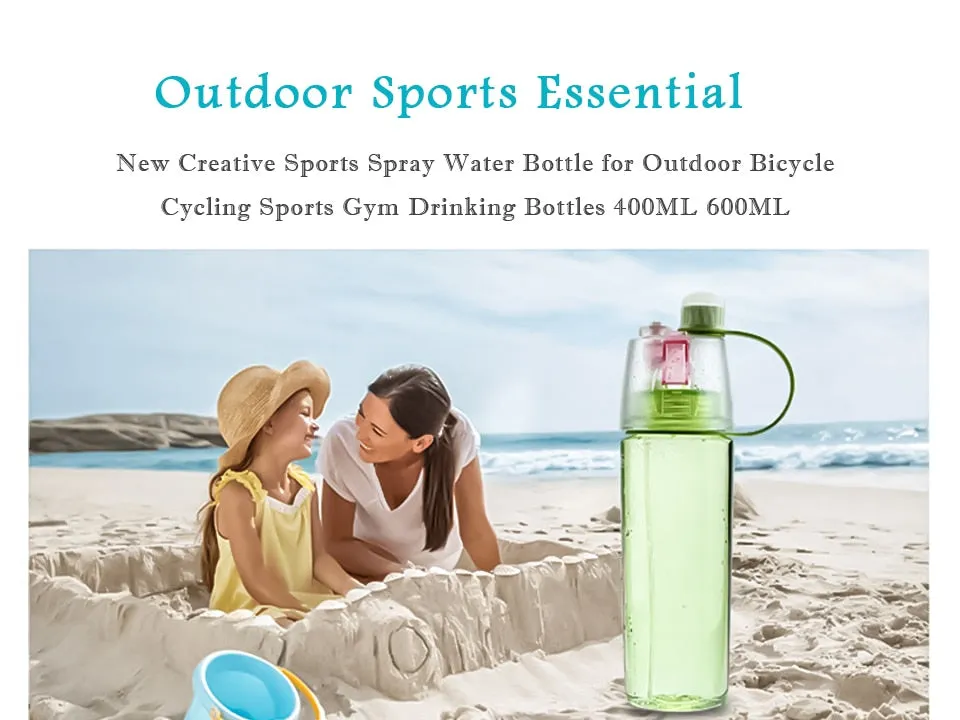 Spray Plastic Sport Water Bottle