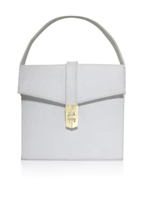 STARLET SATCHEL WHITE TEXTURED LEATHER