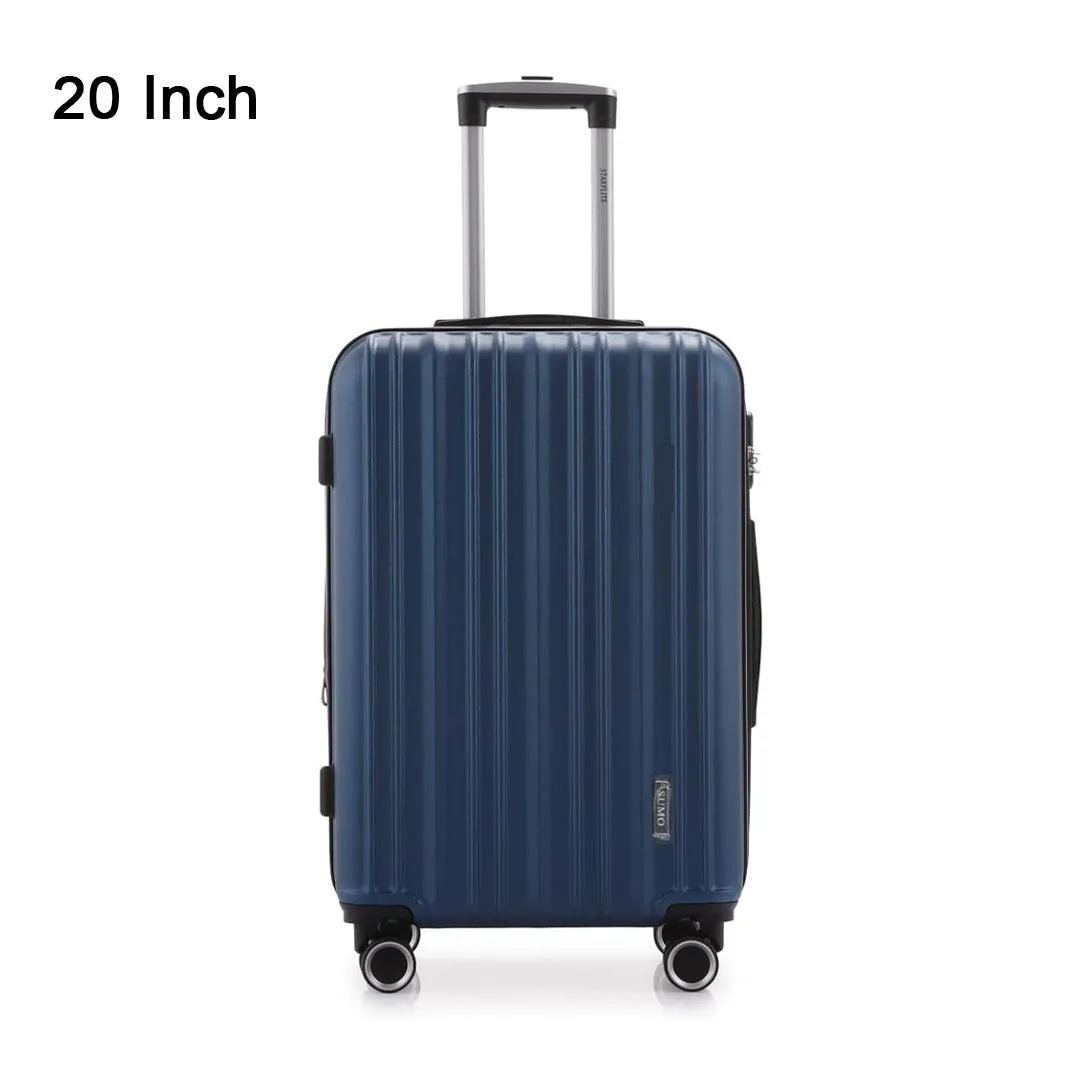 Sumo Luggage Bag Cabin Size Luggage Trolly - Navy (Set Of 3)