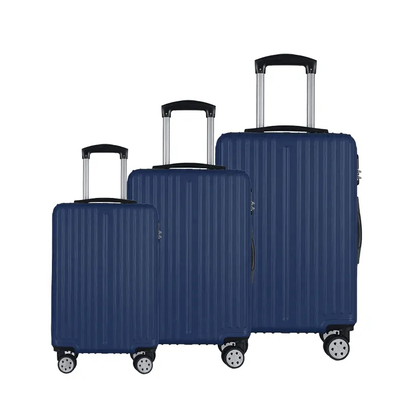 Sumo Luggage Bag Cabin Size Luggage Trolly - Navy (Set Of 3)