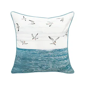 Terns and Reflections Indoor Outdoor Pillow