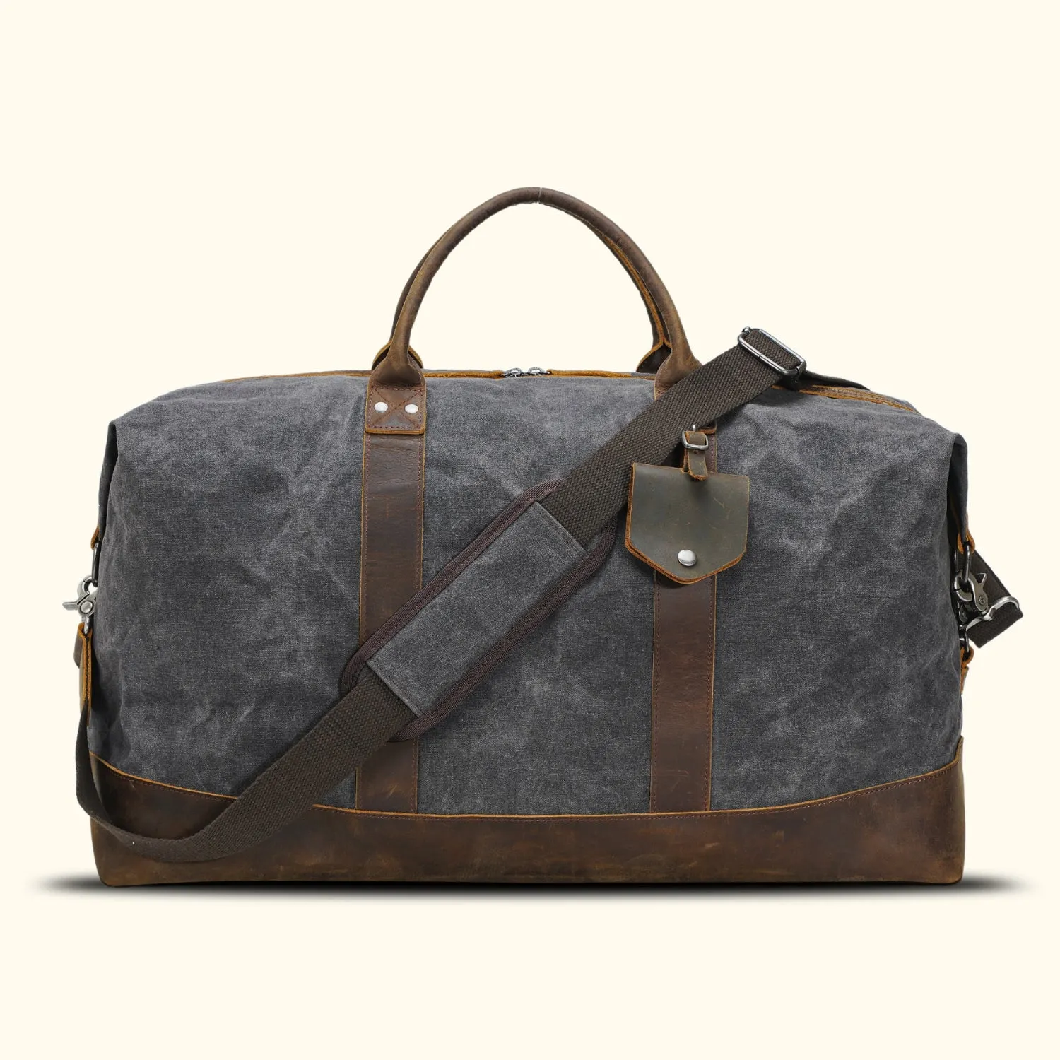 The Explorer - Leather and Waxed Canvas Duffel Bag