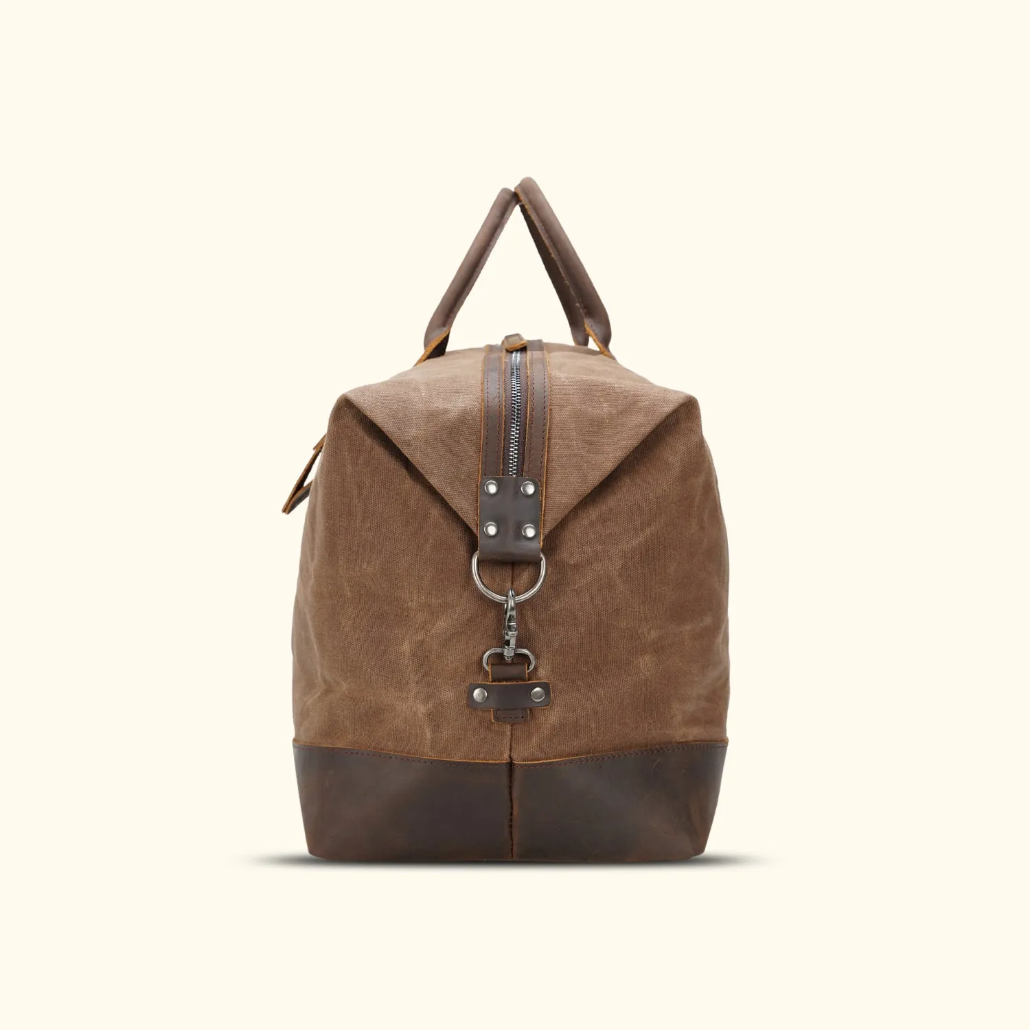 The Explorer - Leather and Waxed Canvas Duffel Bag