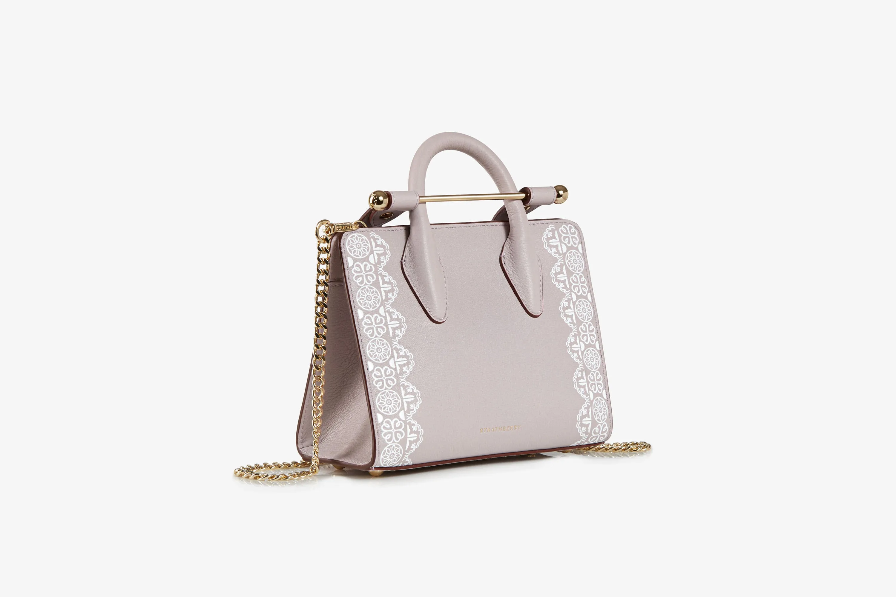 The Strathberry Nano Tote - Lace Lilac