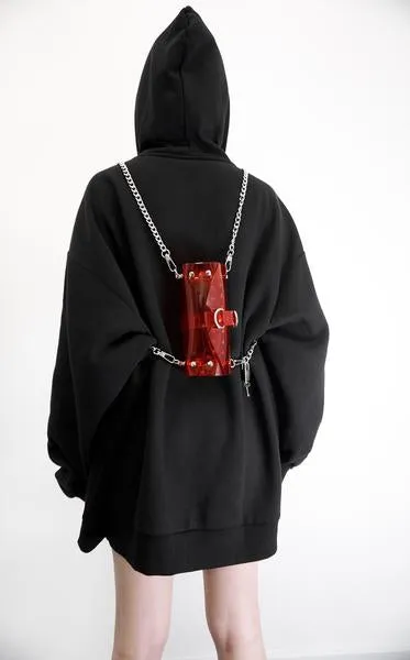 'The Tubular'  Jivomir Domoustchiev original  vinyl studded chain bag