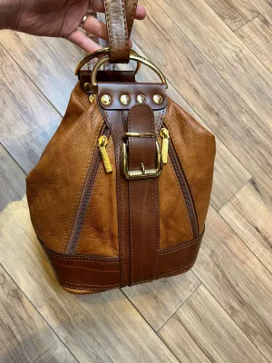 Vintage Valentino Di Paolo Leather Bucket Bag/ Knapsack, Made in Italy SOLD