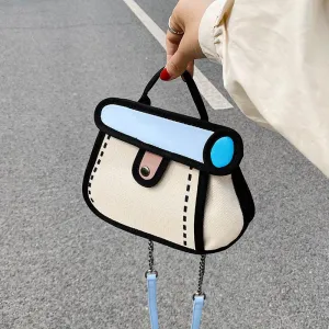 Vvsha Canvas Top Handle Crossbody Bag