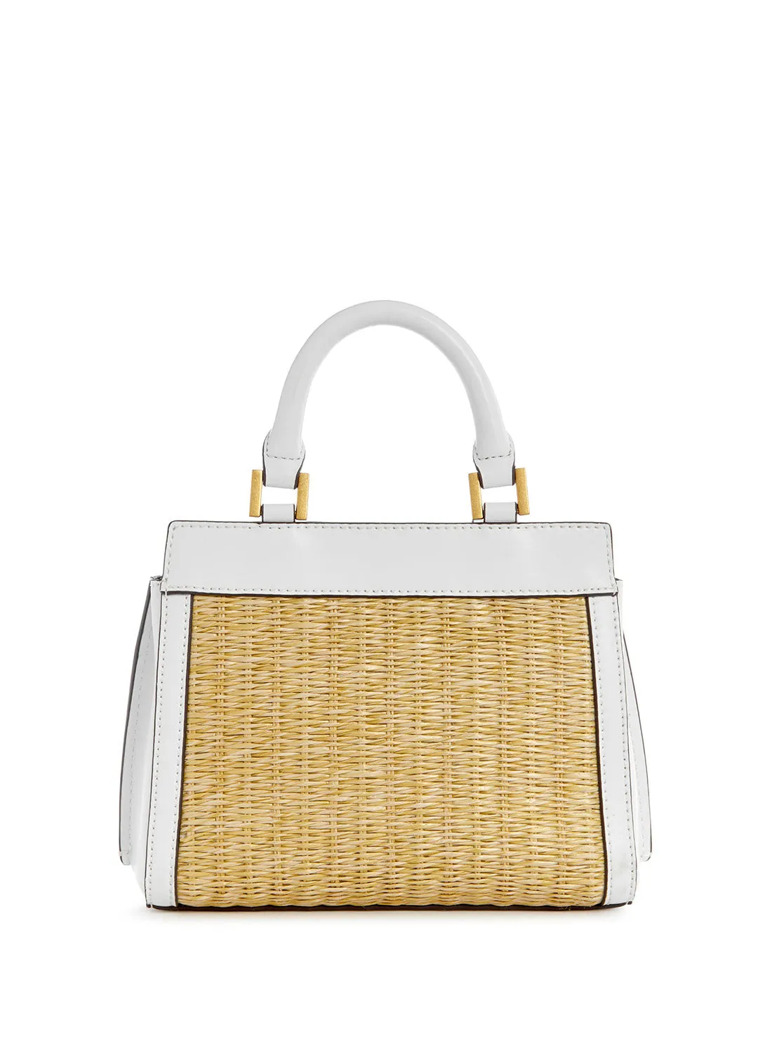 White Floral Katey Mini Satchel Bag