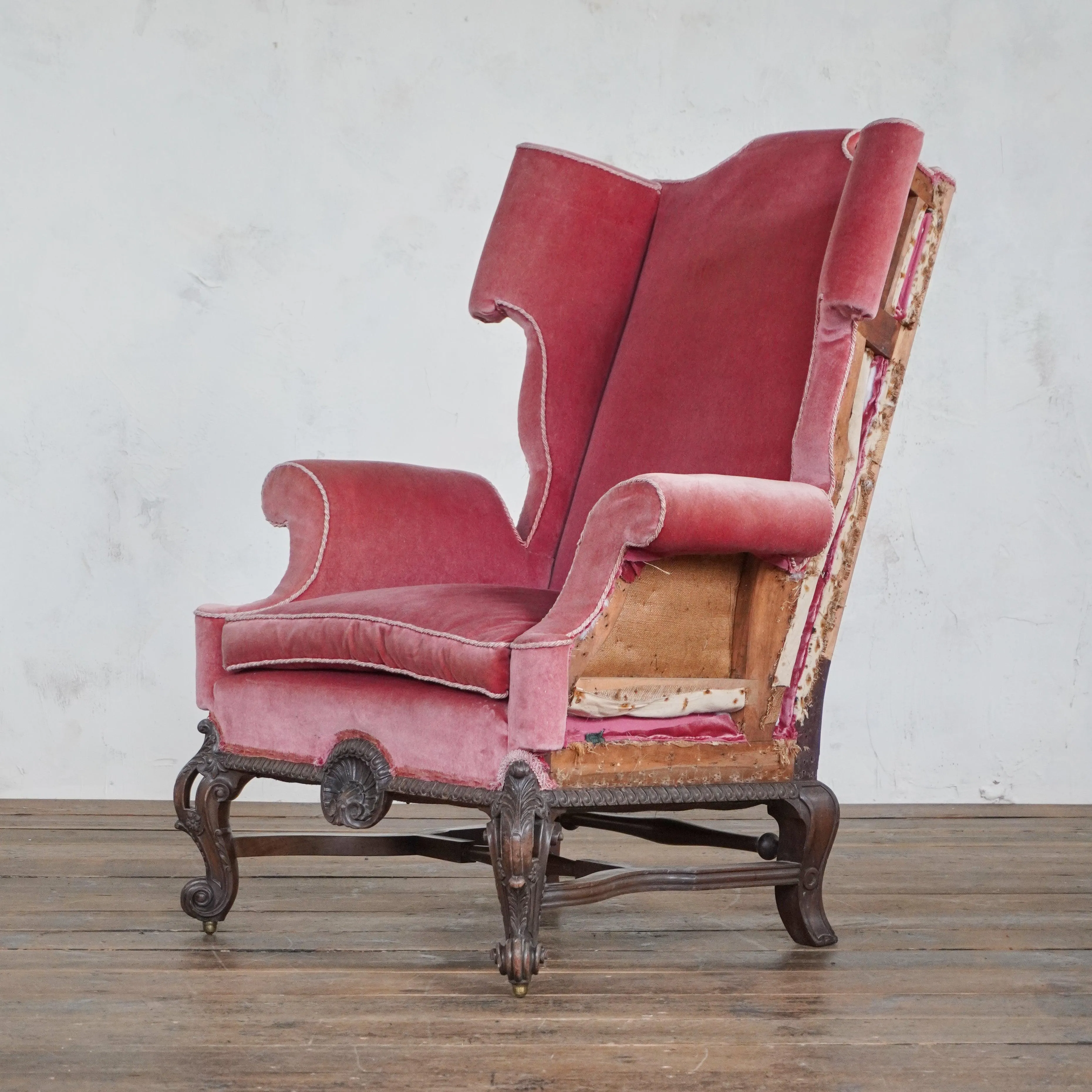 William and Mary Wingback 19thC