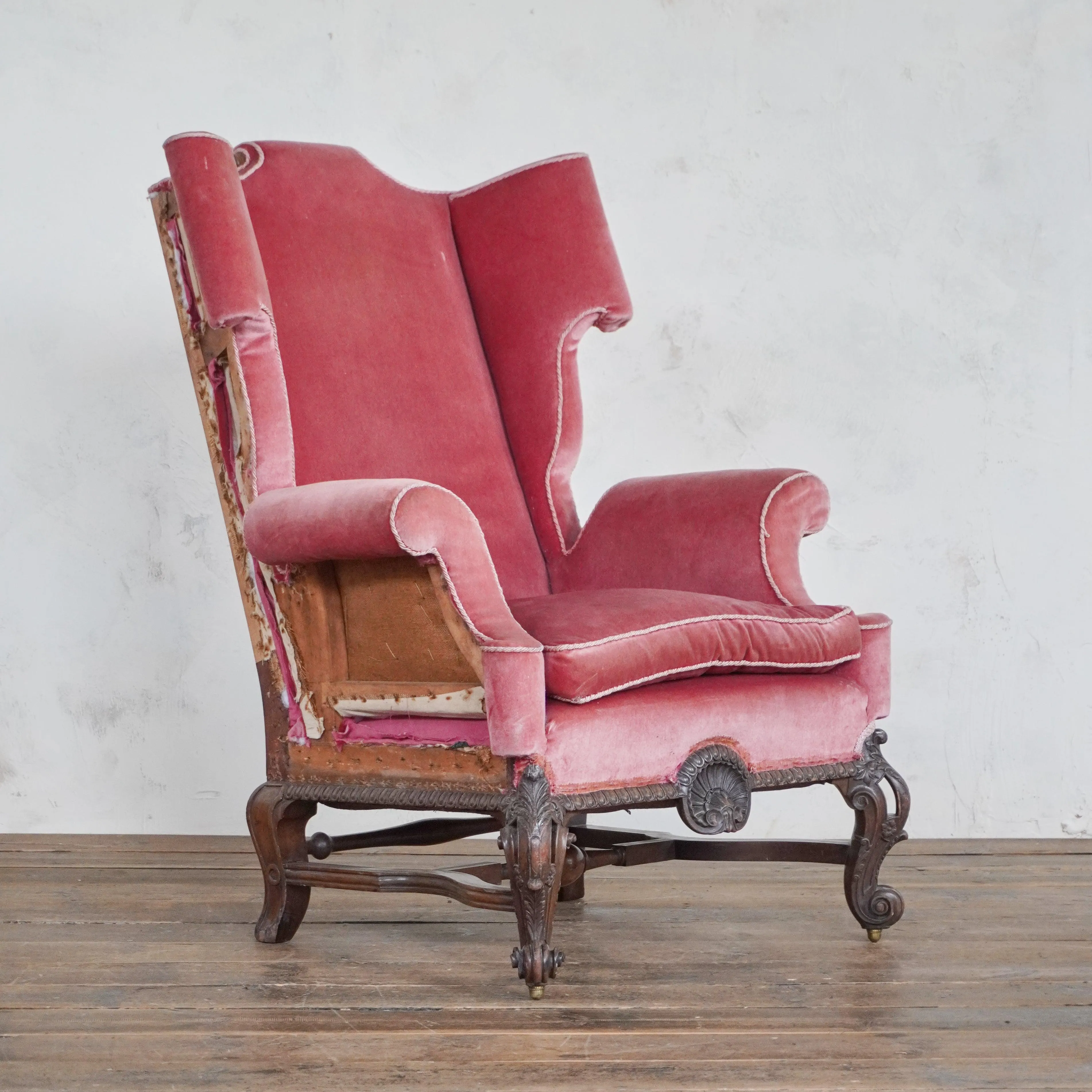 William and Mary Wingback 19thC